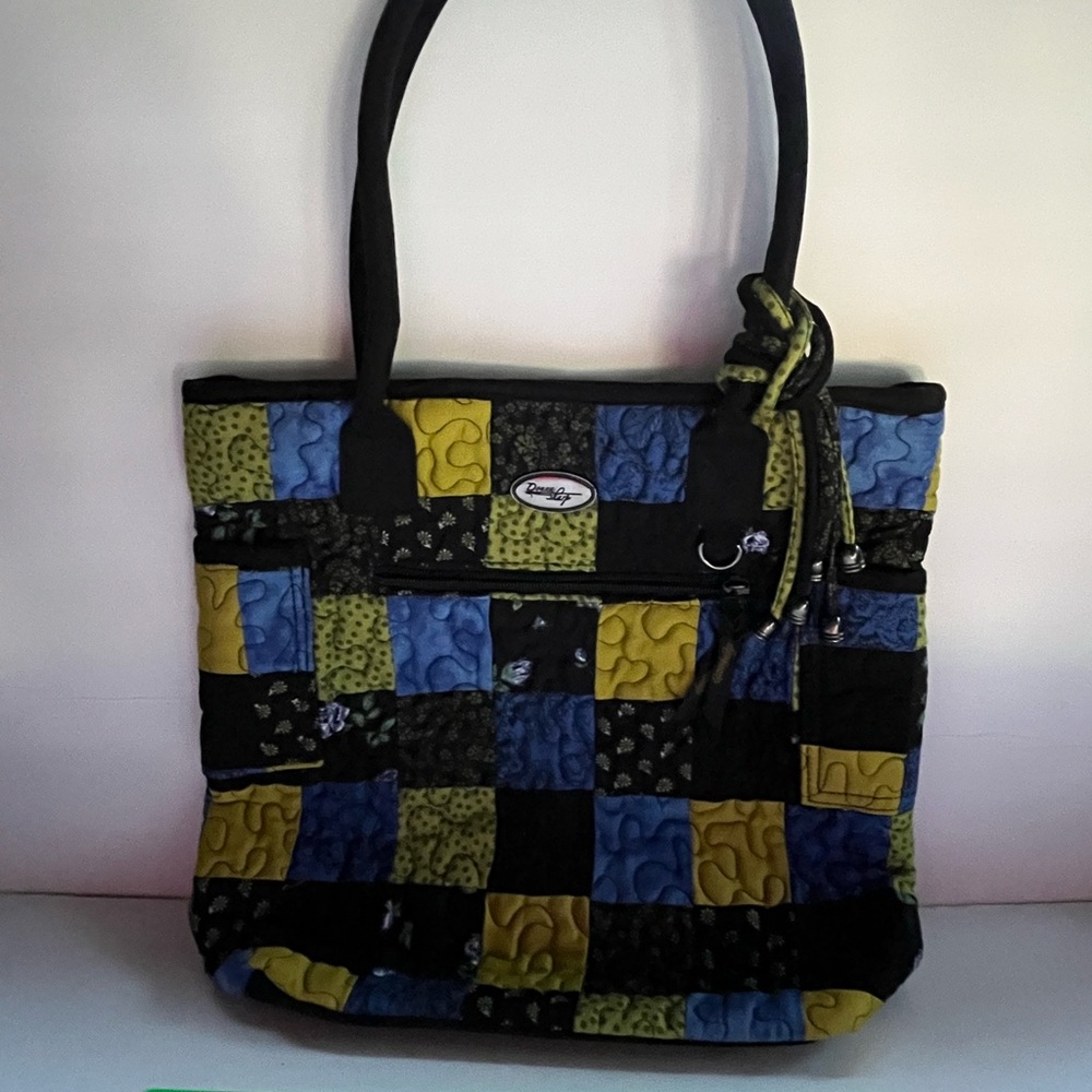Quilted Patchwork Shoulder Bag - image 1